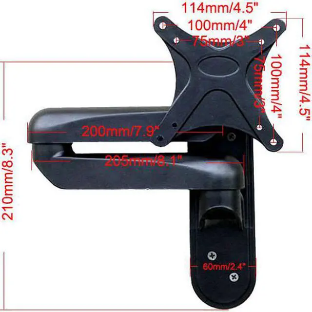 Alt view image 3 of 6 - VideoSecu Articulating Arm Full Motion Tilt Swivel TV Wall Mount for 15 17 19 20 22 23 24 26 27" Monitor LCD LED HDTV Flat Panel Displays 1ai