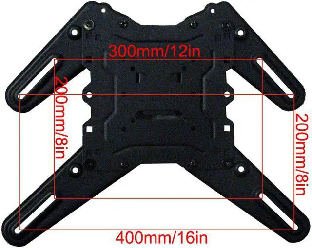 Alt view image 6 of 14 - VideoSecu Full Motion Articulating TV Wall Mount for most 26-55" LCD LED HDTV UHD, Long Arm Tilt Swivel TV Mount Bracket with Max VESA 400x400mm, Loading 88lbs, Cable Management BJZ