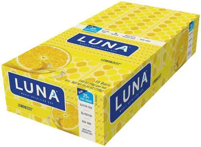 Alt view image 4 of 7 - Luna - Lemon Zest - Box - Clif Bar - 15 - Bar