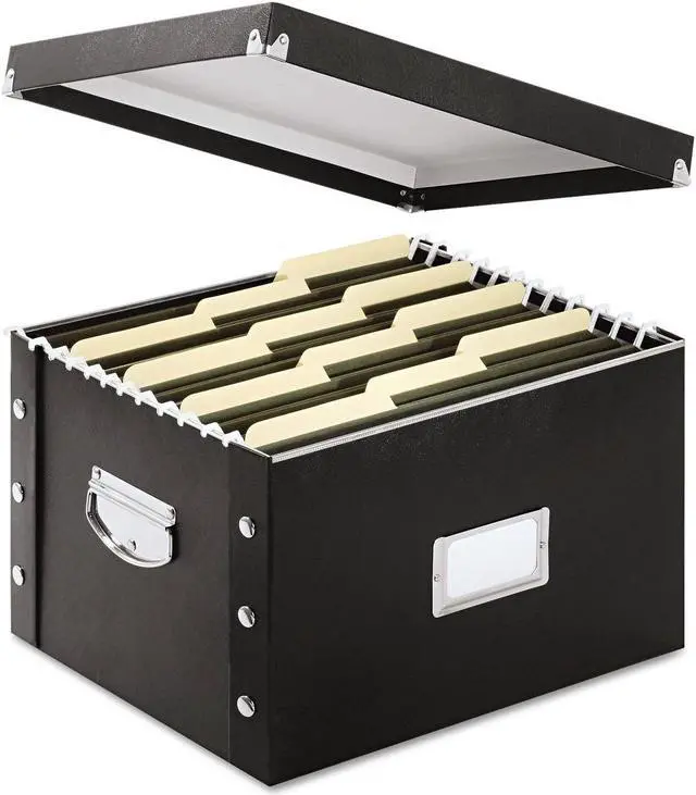 Alt view image 5 of 7 - Snap-N-Store Snap N Store Storage Box Letter/Legal 16 1/4 x 9 3/4 x 13 1/4 Black