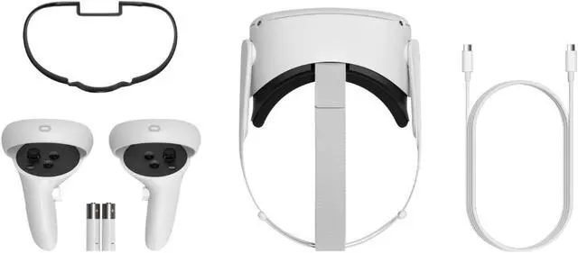 Alt view image 4 of 7 - 2020 Oculus Quest 2 All-In-One VR Headset, Touch Controllers, 64GB SSD, 1832x1920 up to 90 Hz Refresh Rate LCD, Glasses Compitble, 3D Audio, Mytrix Carrying Case, Earphone, Oculus Link Cable (3M)