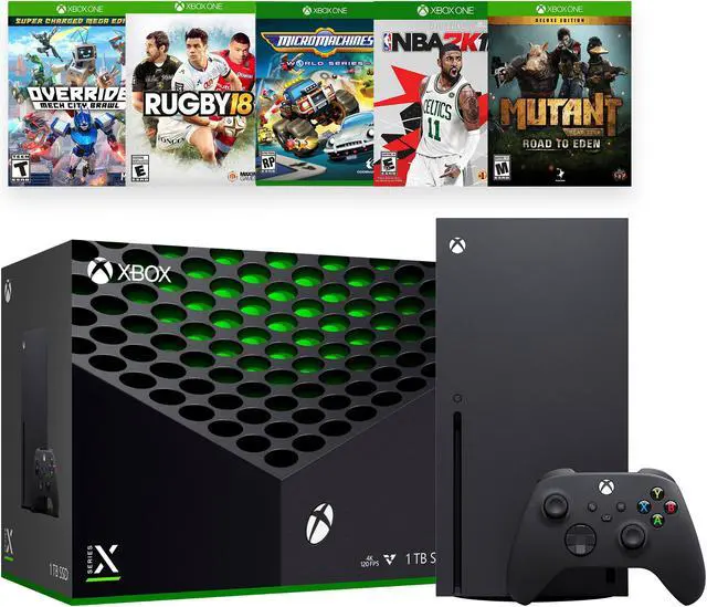 Main image of 2021 Xbox Game and Accessory Bundle - 1TB SSD Black Xbox Console and Wireless Controller with Five Games and Mytrix HDMI 2.1 Cable for Xbox