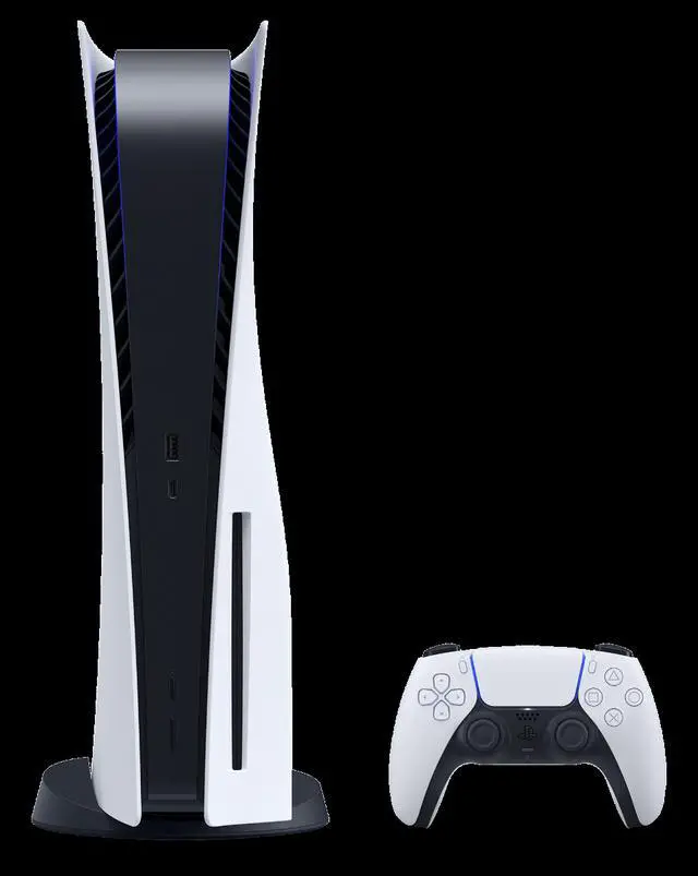 Alt view image 7 of 7 - 2021 New PlayStation Disk Version Console with Wireless Controller with The Last of Us Remastered, God of War & Ghost Of Tsushima