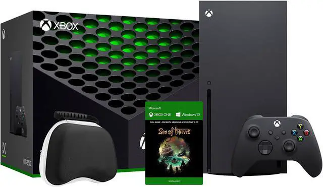 Main image of 2020 Newest X Gaming Console Bundle - 1TB SSD Black Xbox Console and Wireless Controller with Sea of Thieves Full Game and Xbox Controller Protective Hard Shell Case