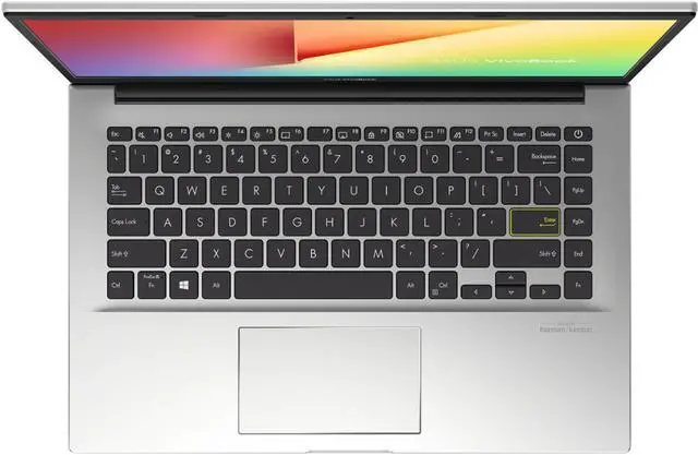 Alt view image 4 of 5 - ASUS Vivobook 14'' FHD NanoEdge Lightweight Laptop, Intel Core i3-1005G1 Dual-Core, 4GB DDR4 RAM, 256GB PCIe SSD, USB-C, HDMI, Wi-Fi, BT, Media Card Reader, Webcam, Mytrix HDMI Cable, Win 10