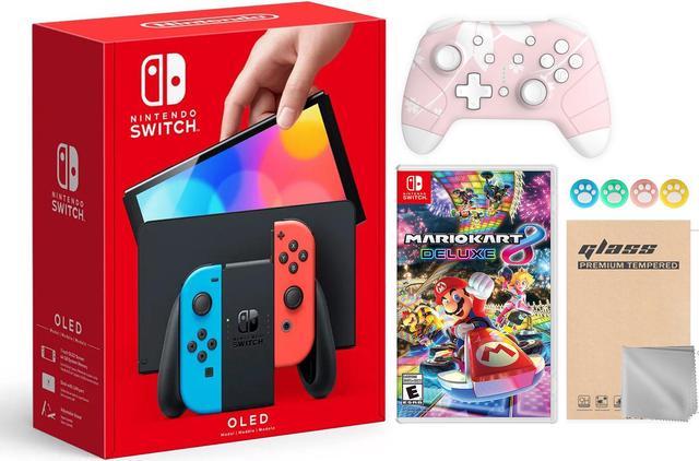 64GB Nintendo Switch 7 OLED Console w/ Neon Red/Blue Joy Cons