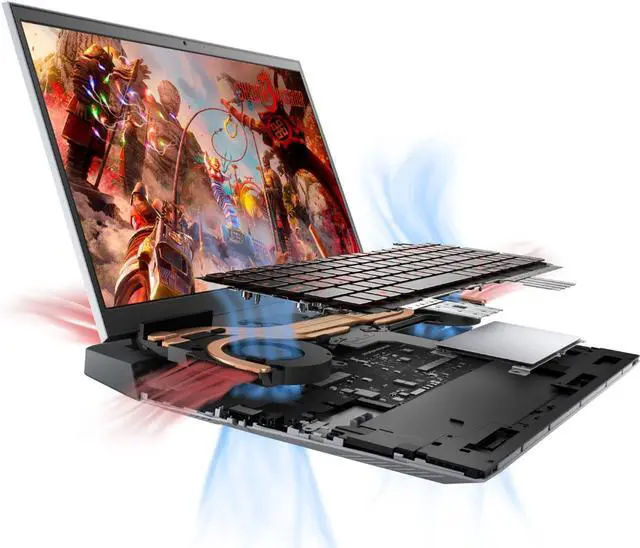 Alt view image 5 of 7 - Dell G15 RTX 3050 Gaming Laptop, 15.6" FHD 120Hz LED Display, AMD Hexa-Core Ryzen 5 5600H@3.3 GHz, GeForce RTX 3050, 64GB 3200MHz RAM, 1TB PCIe SSD, USB-C/HDMI/RJ-45, Wi-Fi 6, Backlit, Win 10