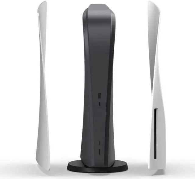 Alt view image 7 of 7 - PlayStation 5 Customization Bundle: Disc Version Console and Wireless Controller with Mytrix Customized Body Plate - Grey