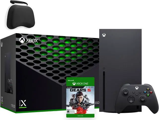 Main image of Latest Xbox Series X Gaming Console Bundle - 1TB SSD Black Xbox Console and Wireless Controller with Gears 5 and Mytrix Controller Protective Case