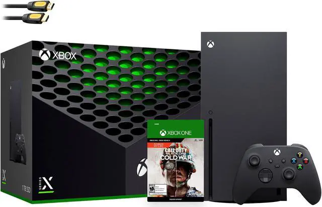 Main image of Latest Xbox Series X Gaming Console Bundle - 1TB SSD Black Xbox Console and Wireless Controller with COD: Cold War and Mytrix HDMI Cable