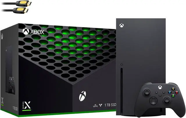 Main image of Latest Xbox Series X Gaming Console Bundle - 1TB SSD Black Xbox Console, Wireless Controller and Mytrix HDMI Cable