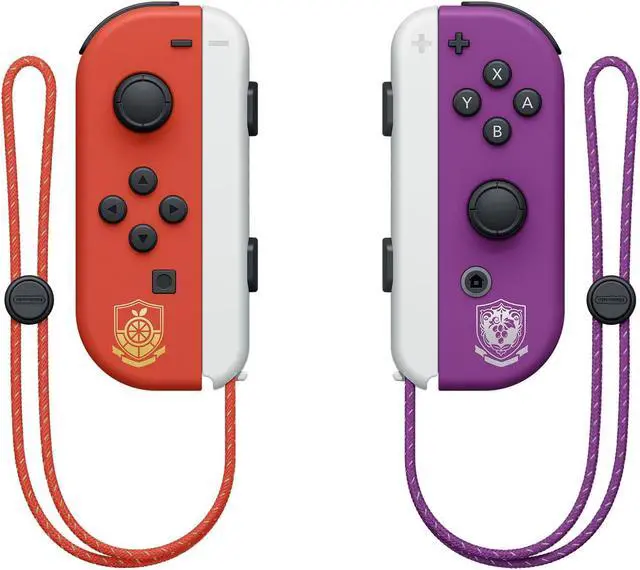 Alt view image 7 of 7 - 2022 Nintendo Switch OLED Model Pokemon Scarlet & Violet Limited Edition, Pokemon Illustrations 64GB Console, Koraidon and Miraidon Glossy White Dock, Mytrix Bamboo Wireless Pro Controller & Accessory