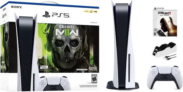 Main image of PlayStation 5 Disc Edition Call of Duty Modern Warfare II Bundle with Dying Light 2 and Mytrix Controller Charger
