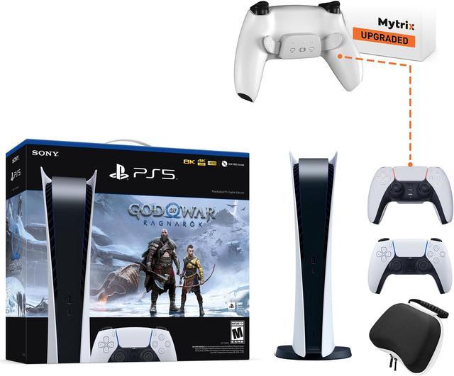 PlayStation 5 Disc Edition God of War Ragnarok Bundle with Ghost of Tsushima  Director's Cut and Mytrix Controller Charger 