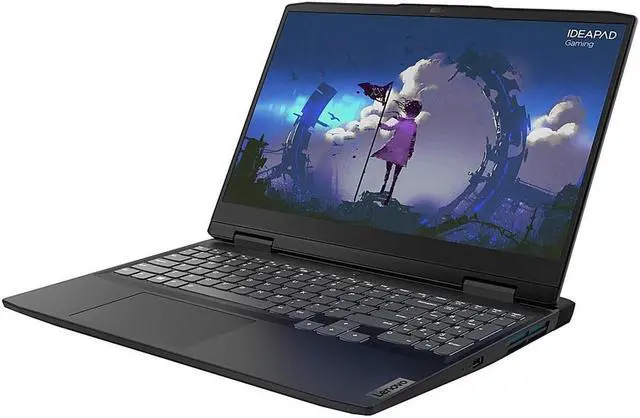 Alt view image 2 of 6 - Lenovo IdeaPad Gaming 3 Gaming Laptop, 15.6" FHD IPS 120Hz, AMD Ryzen 5 6600H (6 Cores), GeForce RTX 3050Ti, 8GB DDR5, 512GB PCIe SSD, Backlit, WiFi 6, Type-C, RJ45, Win11 Pro