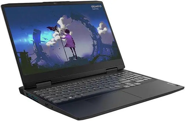 Alt view image 3 of 6 - Lenovo IdeaPad Gaming 3 Gaming Laptop, 15.6" FHD IPS 120Hz, AMD Ryzen 5 6600H (6 Cores), GeForce RTX 3050Ti, 8GB DDR5, 512GB PCIe SSD, Backlit, WiFi 6, Type-C, RJ45, Win11 Pro