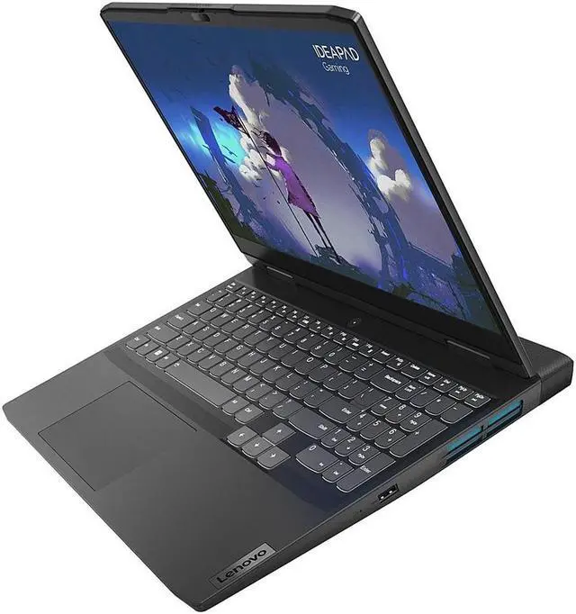 Alt view image 4 of 6 - Lenovo IdeaPad Gaming 3 Gaming Laptop, 15.6" FHD IPS 120Hz, AMD Ryzen 5 6600H (6 Cores), GeForce RTX 3050Ti, 8GB DDR5, 512GB PCIe SSD, Backlit, WiFi 6, Type-C, RJ45, Win11 Pro