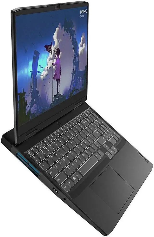 Alt view image 5 of 6 - Lenovo IdeaPad Gaming 3 Gaming Laptop, 15.6" FHD IPS 120Hz, AMD Ryzen 5 6600H (6 Cores), GeForce RTX 3050Ti, 8GB DDR5, 512GB PCIe SSD, Backlit, WiFi 6, Type-C, RJ45, Win11 Pro