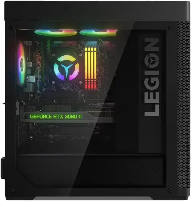 Alt view image 4 of 7 - Lenovo Legion Tower 7i Gaming Desktop, Intel Core 12-Core I7-12700K, GeForce RTX 3080, 32GB DDR5, 512GB PCIe SSD+1TB HDD, Wi-Fi 6E, USB-C, RJ-45, HDMI, RGB, Bluetooth, Win 11 Pro, Raven Black