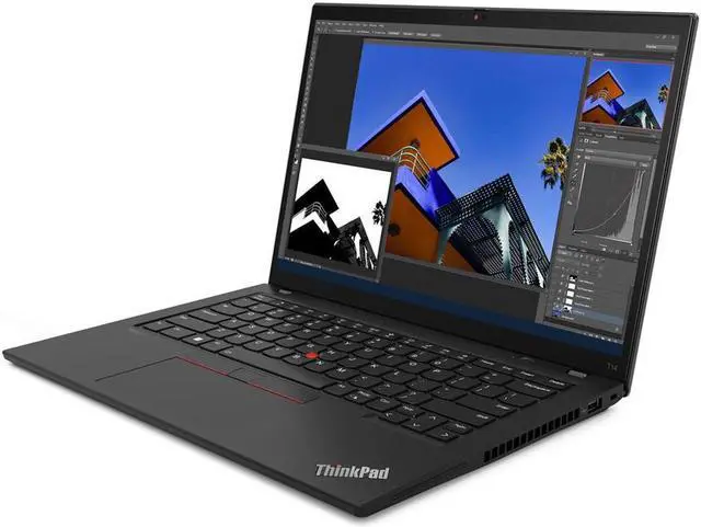 Alt view image 2 of 5 - Lenovo ThinkPad T14 Gen 3 Touch laptop,14" WUXGA IPS Touchscreen, AMD 6-Core Ryzen 5 PRO 6650U (Beat i7-1255U), 16GB RAM, 512GB PCIe SSD, USB-C, WiFi6, Backlit, FP Reader, Mytrix HDMI Cable, Win 11 P
