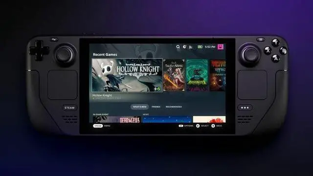 Alt view image 5 of 7 - Valve Steam Deck 256GB Handheld Console, 7-inch Touchscreen, 1280x800 Resolution, Ergonomic Design, Mytrix Inkjet Wireless Pro Controller, Hub, 128GB MicroSD Card, 6 Accessories: 7 in 1 Bundle