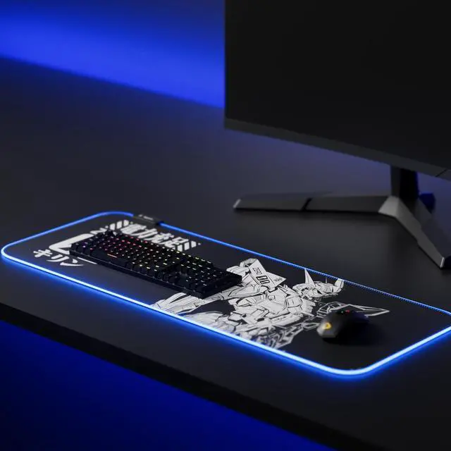 Alt view image 7 of 7 - Mytrix Zero-Kirin RGB Gaming Mouse Pad, LED Soft Extended Large Office Mouse Pad, Waterproof Surface, Anti-Slip Rubber Base, Keyboard Mouse Mat - Black, 800×300×4mm