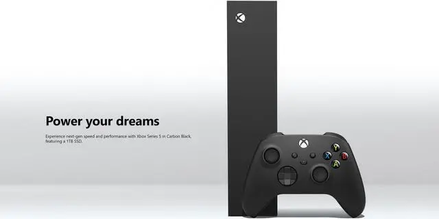 Alt view image 6 of 7 - Microsoft Xbox Series S 1TB Black Console and Wireless Controller Bundle with Assassin's Creed: Valhalla Full Game and Mytrix High Speed HDMI