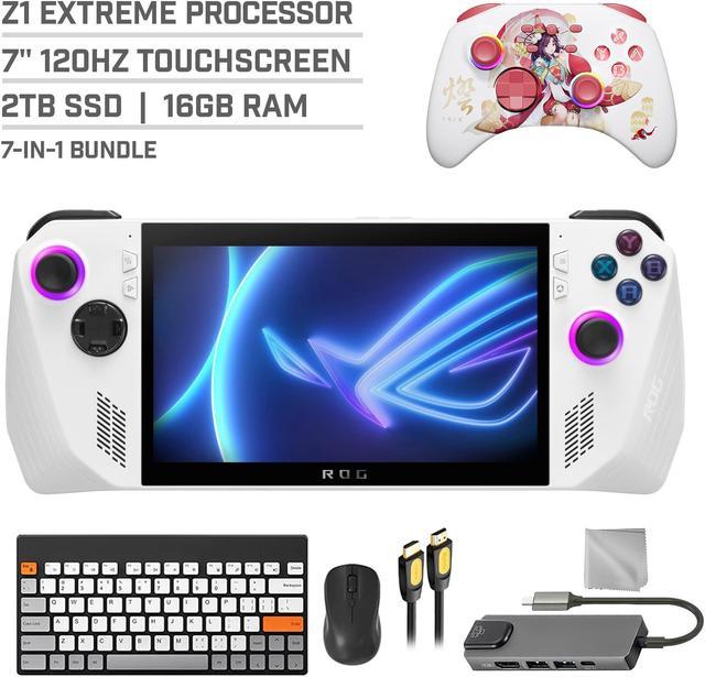 ROG Ally 7 120Hz FHD Touch IPS LED 1080p Display, Handheld Video Game  Consoles by ASUS, AMD Ryzen Z1 Extreme, 16GB RAM|2TB SSD, MicroSD|Wi-Fi 6E