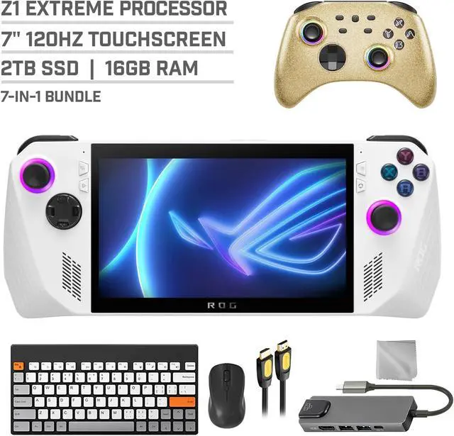 ASUS ROG Ally 2TB Gaming Handheld 7-inch Touchscreen 120Hz FHD