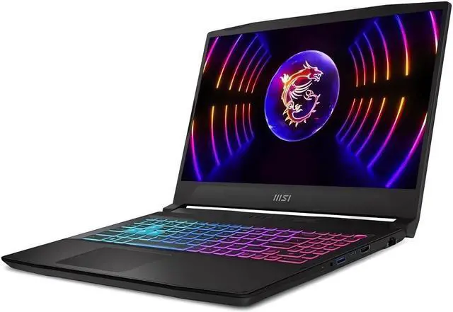 Alt view image 2 of 7 - MSI Katana 15 Gaming Laptop, 15.6" FHD Display, 12th Gen Intel Core i7-12650H, GeForce RTX 4060 8GB, 16GB DDR5, 1TB PCIe 4.0, WiFi 6, 4-Zone RGB Backlit KB, USB-C, RJ45, Mytrix HDMI Cable, Win 11 Pro