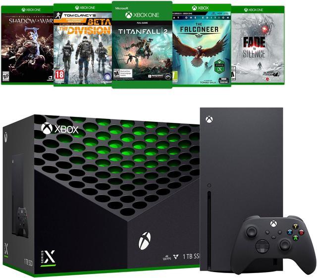 Xbox Series X Game and Accessory Bundle 2TB SSD Black Xbox X Console and Wireless Controller with Five Games and Mytrix HDMI 2.1 Cable for Xbox Region Free Console Newegg