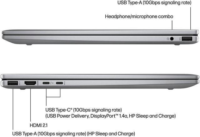 Alt view image 6 of 7 - HP Envy 2-in-1 Laptop, 16" WUXGA IPS TouchScreen Display, AMD 8-Cores Ryzen 7 8840HS(Up to 5.1 GHz), 16GB DDR5, 1TB PCIe SSD, Backlit KB, Webcam, Wi-Fi 6E, USB-C, HDMI, Mytrix HDMI Cable, Win 11 Pro