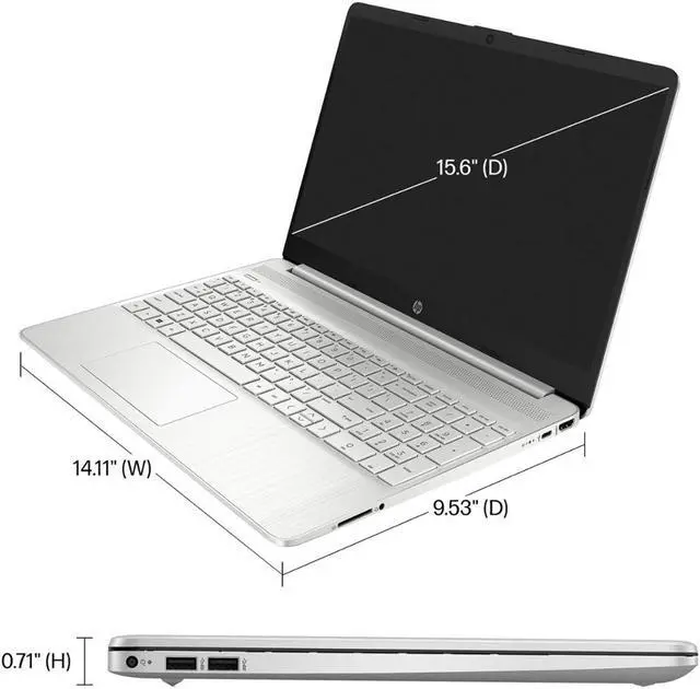 Alt view image 6 of 7 - HP Laptop for Students and Business, 15.6" Micro Edge Touchscreen Display, 12th Gen Core i3-1215U, 16GB RAM, 2TB PCIe SSD, Webcam, Keypad, SD Card Reader, USB-C, Fast Charge, Mytrix HDMI, Win 11 Pro