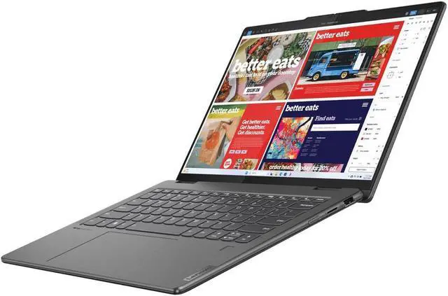 Alt view image 3 of 7 - Lenovo Yoga 7 2-in-1 Laptop, 14" WUXGA Touchscreen Display, Core Ultra 5 125U (Up to 4.3 GHz), 16GB DDR5, 1TB PCIe 4.0, Backlit KB, FP Reader, TB 4, WiFi 6E, Webcam, HDMI, Mytrix HDMI, Win 11 Pro