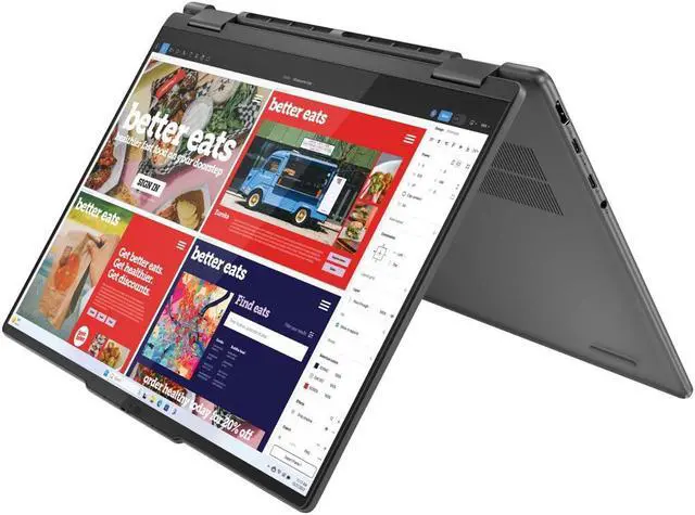 Alt view image 6 of 7 - Lenovo Yoga 7 2-in-1 Laptop, 14" WUXGA Touchscreen Display, Core Ultra 5 125U (Up to 4.3 GHz), 16GB DDR5, 1TB PCIe 4.0, Backlit KB, FP Reader, TB 4, WiFi 6E, Webcam, HDMI, Mytrix HDMI, Win 11 Pro
