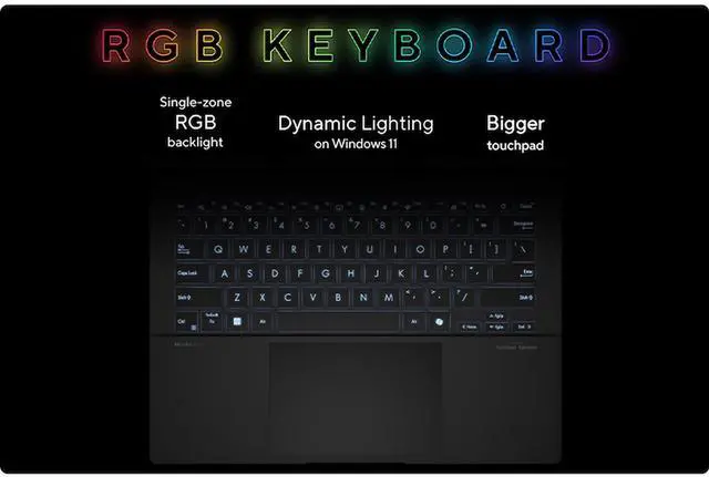 Alt view image 5 of 7 - ASUS Vivobook S 14 OLED Laptop, WUXGA 600nits Display, Ultra 5 Series 2 226v AI Boost NPU (beats Ultra 7 155U), 16GB RAM, 512GB SSD, Copilot+, Thunderbolt 4, RGB Backlit, Wireless Headset, Win 11