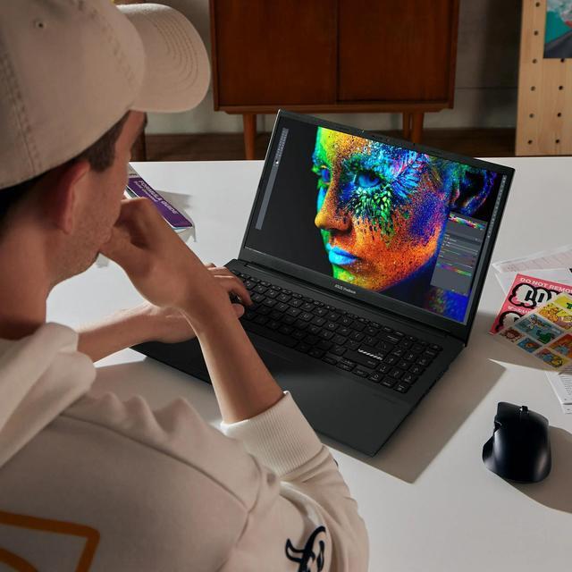 Alt view image 6 of 7 - ASUS Vivobook Go 15.6 FHD Laptop, 8-Core Intel i3 Processor, 8GB RAM, 128GB storage, WiFi & BT, NanoEdge Display, Fast Charge, Keypad, Webcam, USB-C, HDMI, Microsoft 365 Office Lifetime, Win 11