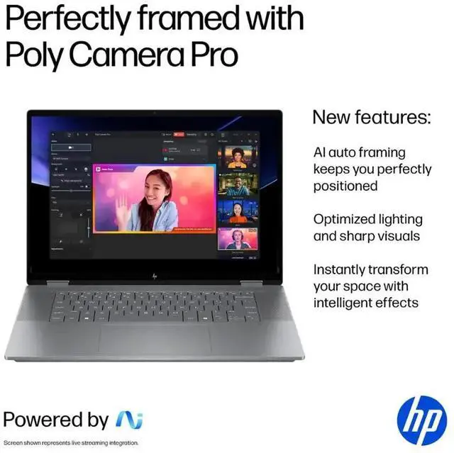 Alt view image 7 of 7 - HP OmniBook X Flip Copilot+ PC Laptop Computer, 2-in-1 16" FHD Touchscreen Laptop, AMD Ryzen AI 5, 16GB RAM, 512GB SSD + 256GB Portable SSD, HDMI & USB Hub, Backlit Keyboard, WiFi 6 + BT, Windows 11