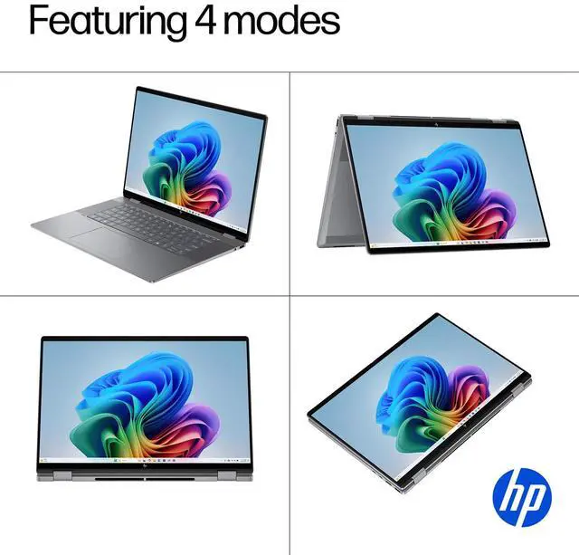 Alt view image 4 of 7 - HP 2025 New Envy x360 2-in-1 Laptop, OmniBook X Flip 16" Touchscreen 2K IPS Display, AMD Ryzen AI 7 350, 24GB LPDDR5X RAM, 1TB Gen 4 SSD, Copilot AI, WiFi 6E, w/Microsoft Surface Pen, Win 11 Pro