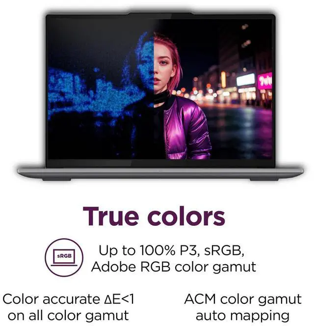 Alt view image 4 of 7 - Lenovo Yoga Pro 9i 16" Laptop, Intel Core 9 185H, NVIDIA GeForce RTX 4060, 3.2K Mini-LED 165Hz 1200-nits 100%sRGB Touchscreen Display, 32GB LPDDR5X RAM, 1TB PCIe 4.0 SSD, Win 11 Home, w/Accessory