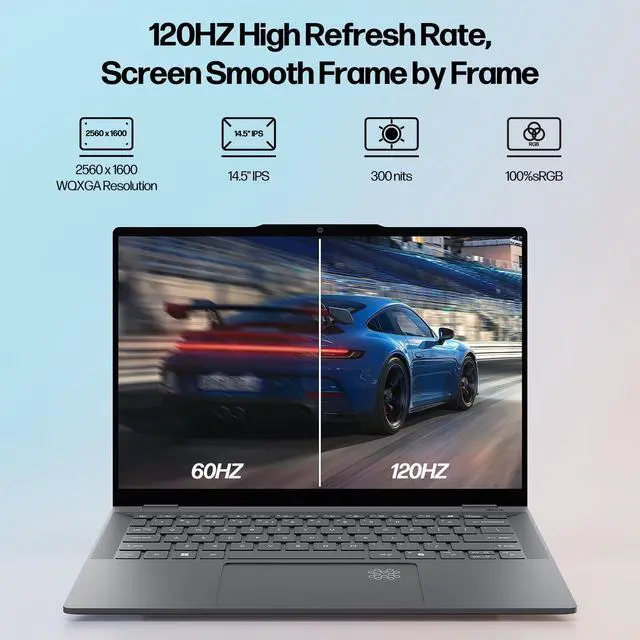 Alt view image 3 of 7 - Acer Swift 14 AI Laptop, 120HZ WQXGA Touchscreen Laptop, 45 Top NPU, 16GB LPDDR5X RAM, 2TB SSD, WiFi 7, BT 5.4, Backlit Keyboard, Facial and Fingerprint Recognition, with Lifetime Microsoft Office