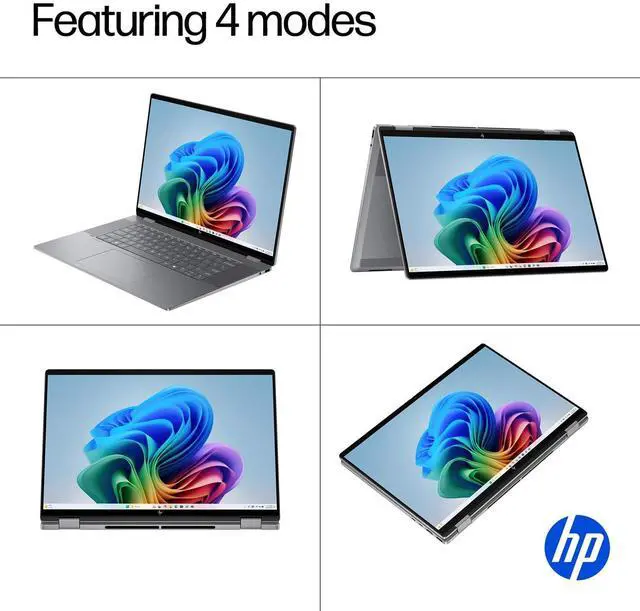 Alt view image 4 of 7 - HP 2025 New Envy x360 2-in-1 Laptop, OmniBook X Flip 14" Touchscreen 2K IPS Display, AMD Ryzen AI 7 350, 24GB LPDDR5X RAM, 2TB Gen 4 SSD, Copilot AI, WiFi 6E, w/Microsoft Surface Pen, Win 11 Home