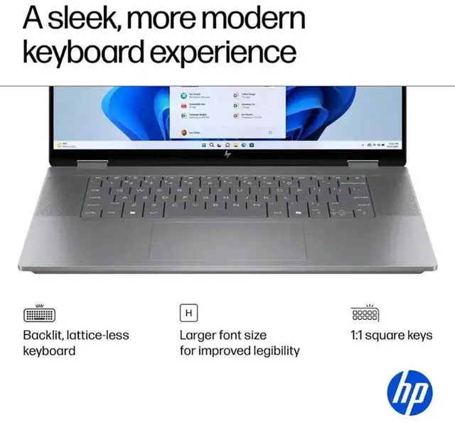 Alt view image 6 of 7 - HP 2025 OmniBook X Flip 2-in-1 Laptop, 16" WUXGA Touchscreen, AMD Ryzen 5 (6-Core up to 4.9 GHz), 8GB RAM, 1TB SSD, Backlit, USB-C, Stylus, Lifetime Office, Mytrix Accessories, Windows 11 Home