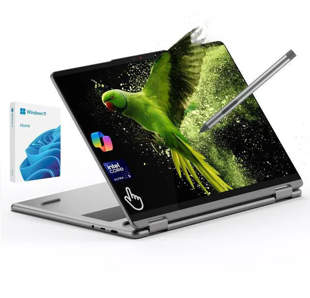 Main image of Lenovo Yoga 7i 2-in-1 Laptop 16" 2K Touchscreen AI Copilot+ PCIntel Core Ultra5, 16GB DDR5, 512GB SSD, Wi-Fi7, Bluetooth, Thunderbolt4, Backlit Keyboard, Fingerprint, w/Stylus Pen, Win 11 Home
