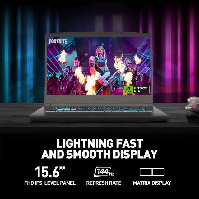 Alt view image 5 of 7 - MSI Thin A15 AI 15.6 144Hz FHD Gaming Laptop, AMD Ryzen 9-8945HS, NVIDIA Geforce RTX 4060, 64GB DDR5 RAM, 2TB NVMe SSD, WiFi 6E, Cooler Boost, Backlit Keyboard, w/Mytrix Accessory, Win 11 Pro - Black