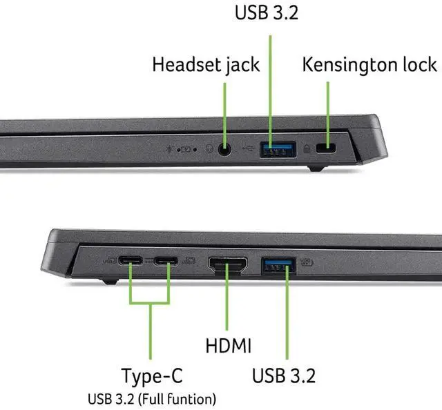 Alt view image 5 of 7 - Acer Aspire Go 15 Laptop, 15.3" WUXGA 1920 x 1200 IPS, Intel Core i5, 8GB DDR5, 256GB SSD + 256GB Portable SSD, Wi-Fi 6, HDMI, Portable Laptop for Business, w/Microsoft 365, 5-in-1 Hub, Win 11 Home