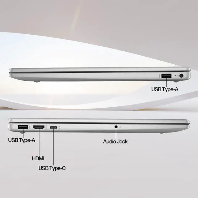 Alt view image 7 of 7 - HP 15.6 inch Touchscreen Laptop Computer, 10-Core Intel Core 5 120U, 15.6" FHD IPS Display, 32GB RAM, 2TB SSD, Copilot AI, Privacy Camera, 2019 Office Lifetime+Stylus Pen+USB Hub, Windows 11 Pro