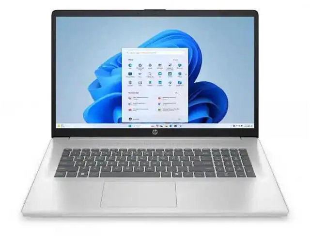 Main image of HP 17.3 Laptop, Business Laptop 64GB RAM 1TB SSD, FHD IPS Display, AMD Ryzen 5 Processor(Beat Intel Core i5), Lifetime MS Office, HDMI, Numeric Keypad, Windows 11 Home Laptop with Accessory, Silver