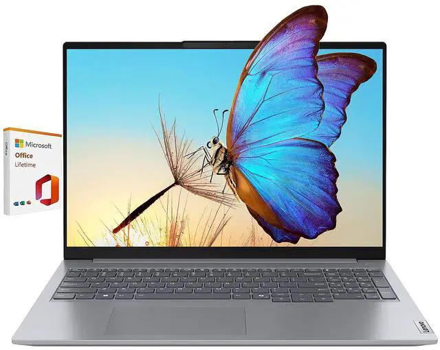 Main image of Lenovo ThinkBook 16 Gen 7 Business Laptop, 16" IPS WUXGA Display, AMD Ryzen 5 7533HS(Beat i7-1355U), 16GB DDR5 RAM, 1TB SSD, Ethernet RJ-45, Fingerprint Reader, Copilot+ PC, Windows 11 Pro