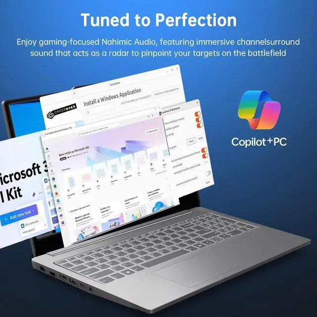 Alt view image 7 of 7 - Lenovo LOQ Essential Gaming Laptop, 15.6" FHD 144Hz Display,Intel Core i5 -12450HX, GeForce RTX 3050,16GB DDR5 RAM, 1TB SSD,AI Copilot, Wi-Fi 6, RJ-45, USB-C, HDMI,with Lifetime Office,Win 11 Pro